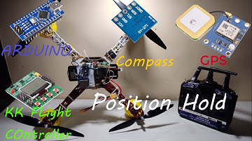 Simple GPS Position Hold using KK Flight Controller and Arduino |Compass QMC5883l|GPS Neo 6M |HTG