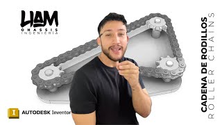 [PASO A PASO] TUTORIAL CÓMO se HACE una CADENA / ROLLER CHAIN con INVENTOR