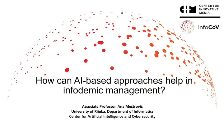 Prof. dr. sc. Ana Meštrović: How can AI-based approaches help in infodemic management? | CIM