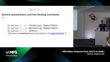 MPS Community Meetup 2018 - New editor features