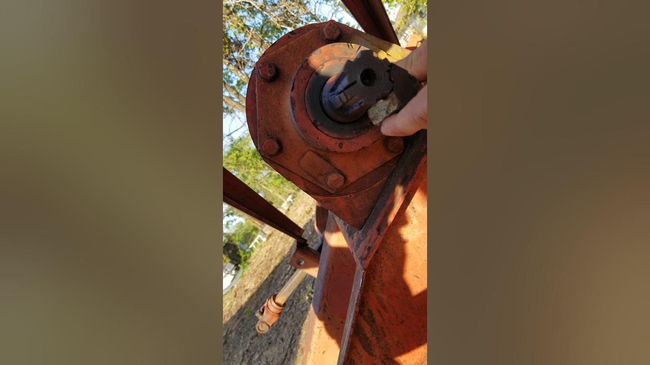 how to remove stuck pto shaft off with grinder. part two/ more detailed