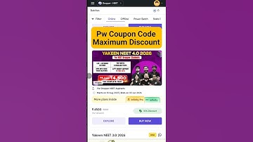 Pw Coupon Code | Pw Coupon Code 2026 batch | Pw batch Coupon Code #pwcouponcode