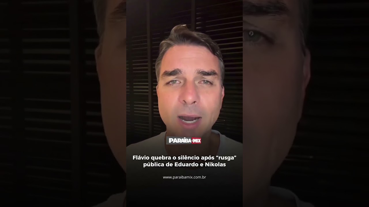 Flávio quebra o silêncio após "rusga" pública de Eduardo e Nikolas
