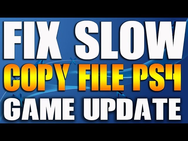 How To Speed Up Copying On PS4