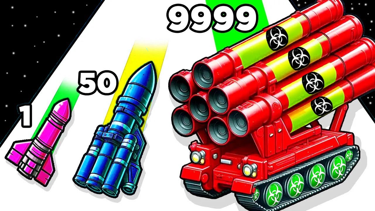 MAX LEVEL ROCKET EXPLOSION! - Rockets Stack Part 2 - YouTube