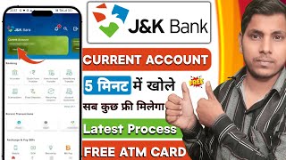Jammu And Kashmir Bank Current Account Opening 2025 | J & K Bank Current Account Opening Online
