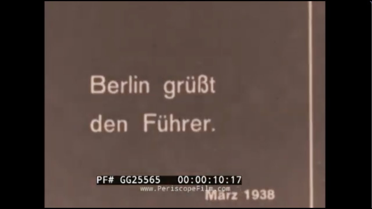 1938 GERMAN PROPAGANDA NEWSREEL  MUNICH AGREEMENT  ANNEXATION OF SUDETENLAND   GRAF ZEPPELIN GG25565