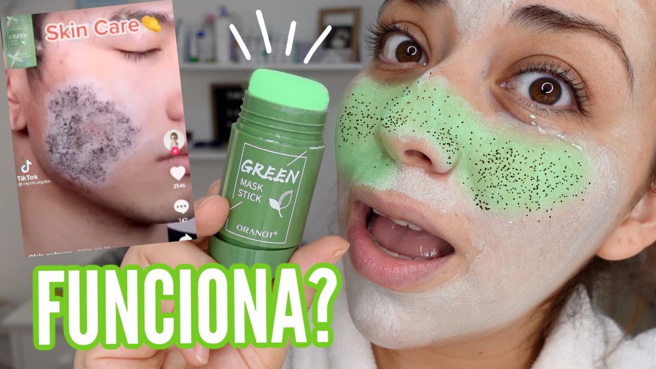 😱🤩 PROBÉ ESTE PRODUCTO VIRAL DE TIK TOK *mascarilla verde para eliminar  los puntos negros* 