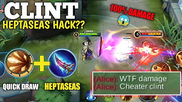 CLINT HEPTASEAS HACK?!🤯🔥 CLINT BEST FIRST ITEM IN GOLD LANE! | (MUST TRY!) | MLBB