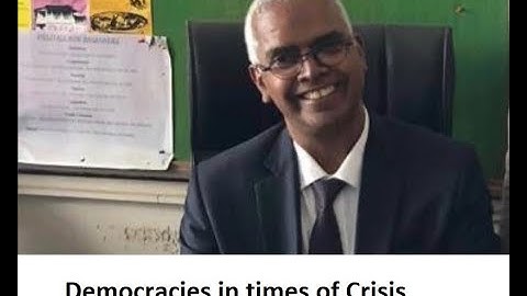 "Democracies in Times of Crisis & Misuse of Power" | Prof. Sudhakar Solomonraj Lecture Series