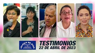 Testimonios 22 de abril de 2023 – Iglesia de Dios Ministerial de Jesucristo Internacional