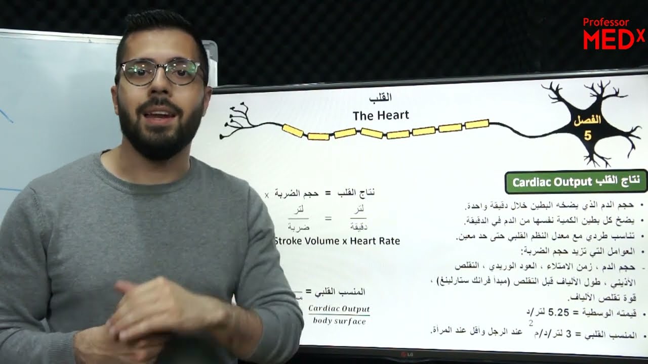 فيزيولوجيا السنة التحضيرية مع د. يحيى الساعاتي : الفصل 5 الجزء 6