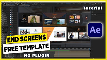 Modern End Screens YouTube  - After Effects Template Tutorial 46302275