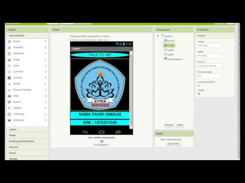Tutorial Talk To me With APP INventor Mit .