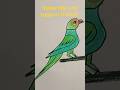 🦜simple parrot drawing from number 5 #ytshorts #art #drawing #trending #speeddrawing #easy
