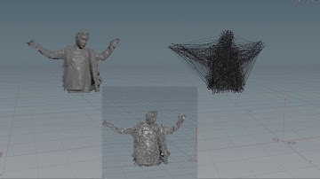 Testing - Point Cloud from Kinect to Mesh in Houdini FX