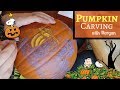 How To Pumpkin Carve (Surface Carving) | Tips & Tricks | Time-Lapse