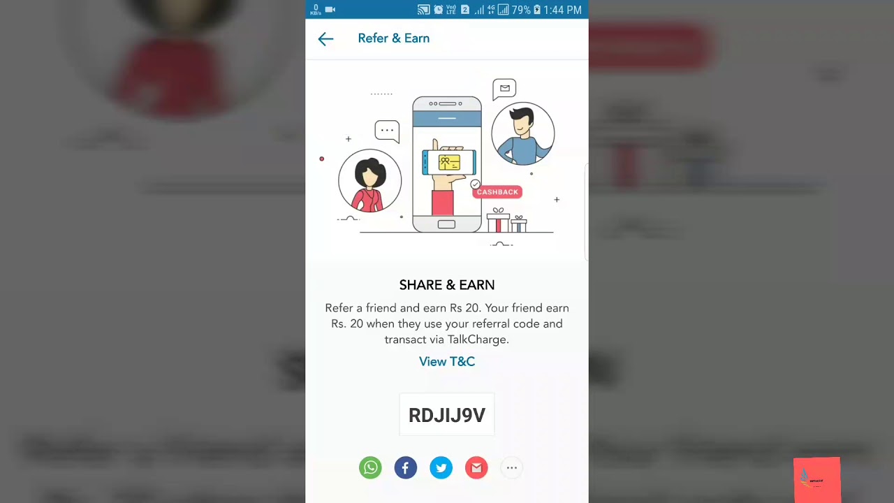 Free 20Rs RECHARGE By TalkCharge Just Download App & First Recharge