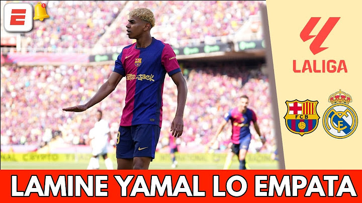 GOLAZO DE LAMINE YAMAL lo empata para el BARCELONA 2-2 ante REAL MADRID en EL CLÁSICO | La Liga