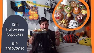 12 Halloween Decorated Vannina Cupcakes