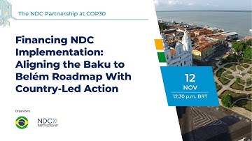 Financing NDC Implementation: Aligning the Baku to Belém Roadmap With Country-Led Action