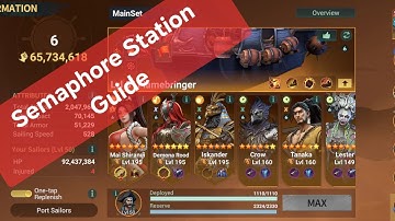 Prt 3.  Semaphore Station Guide (hero line up and setup)  Sea of Conquest - SOC 