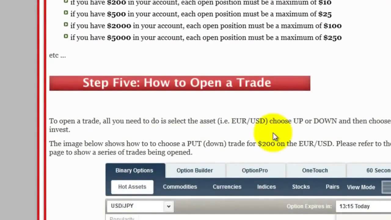 Binary Options Trading Strategy  Graphic Trend Analysis Using 5 Minute Candlestick Charts