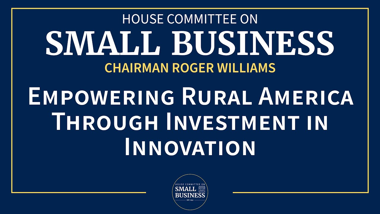 Empowering Rural America Through Investment in Innovation - YouTube