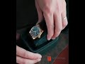 Top quality portable leather single watch jewelry case storage travle zipper square round box