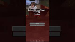 DrDonut Minecraft Crazy Secret ☠️ #shorts #viral