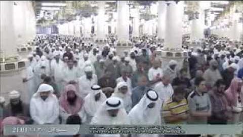 اواخر سورة الزخرف الشيخ علي الحذيفي عشاء الاربعاء 11 شوال 1438.ۿ الحرم النبوي