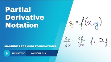 Partial Derivative Notation — Topic 72 of Machine Learning Foundations