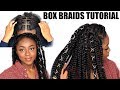 RUBBER BAND METHOD BOX BRAIDS TUTORIAL| Chizi Duru