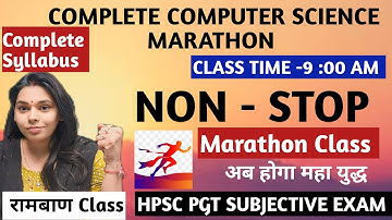 Complete Syllabus Marathon HPSC PGT COMPUTER SCIENCE SUBJECTIVE bY Neetu Mam #nsclasses #pgtcs