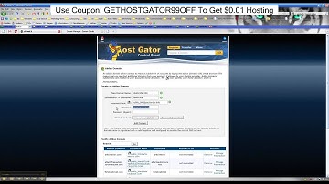 Adding the new domain to HostGator