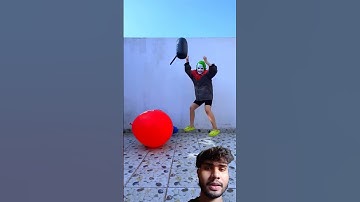 Spiderman vs joker challenge game #funny #balloon #satisfying #games #fun #spiderman