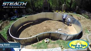 Stealth Semi-In Ground Pool Installation
