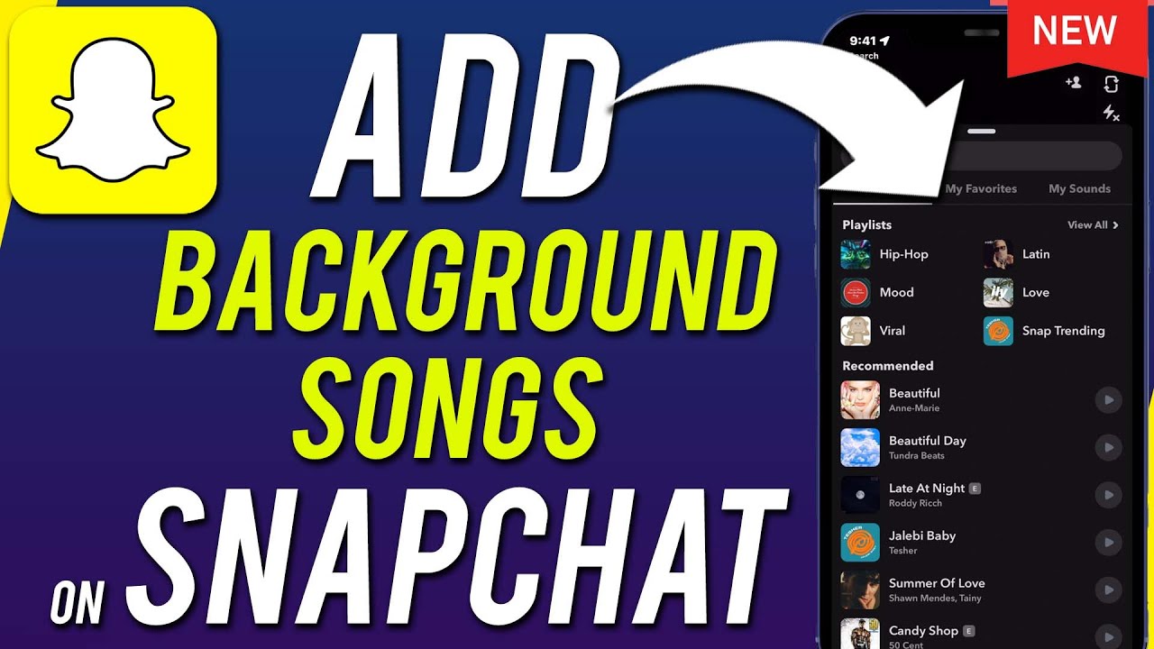 How To Add Background Song On Snapchat - YouTube