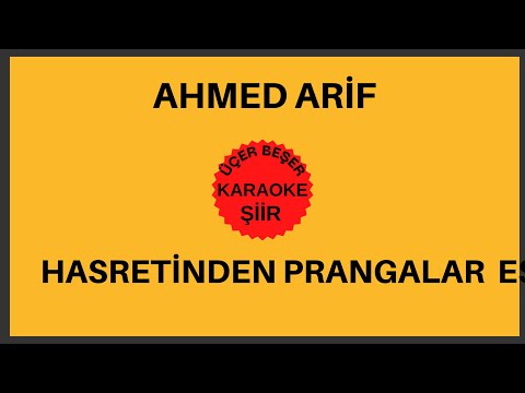 Ahmed Arif-Hasretinden Prangalar Eskittim Şiiri (Karaoke)