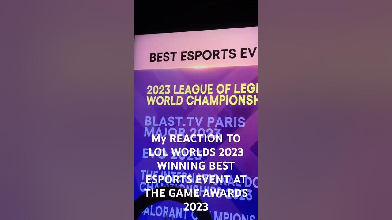 Who were the esports winners at the Game Awards 2023?