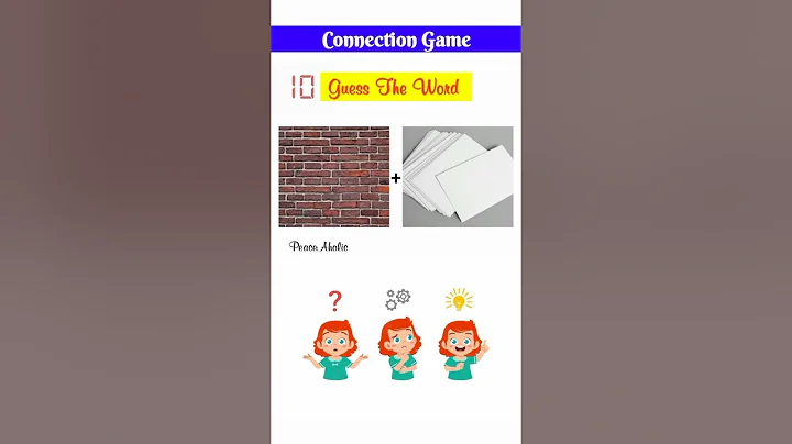 Connection Game | Brain Game | With Answer | Guess The Word In English | Peace Aholic
