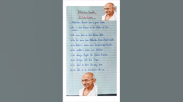 10 lines on Mahatma Gandhi in English|Essay on Mahatma Gandhi|Gandhi Jayanti Speech In English