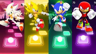 Hyper Sonic vs Super Sonic vs Sonic vs Knuckles - Tiles Hop EDM Rush!! screenshot 5