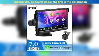 Get Hippcron 7Inch Car Radio Multimedia Video Player Wireless Carplay And Wireless Android Auto Tou