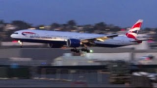 British Airways Boeing 777-300ER Twilight Landing San Diego
Not a total rarity, but still a thrill to catch.
Aaaannndddd sorry about the sand covering the touchdown, this was the only spot available in the lot. At least its better then nothing.
Date: October 25, 2015
Registration: G-STBI
Flight #: 44N
Route: London Heathrow International (LHR) - San Diego/Lindbergh Field (SAN)
Runway Used: 27
*****************************************************************************************************************
Previous Video: https://www.youtube.com/watch?v=jrw0O9IZuds British Airways Boeing 777-300ER Twilight Landing San Diego