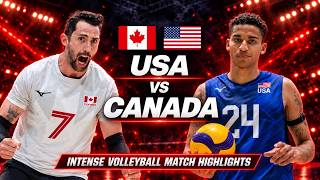 USA vs Canada Epic Volleyball Battle Highlights screenshot 5