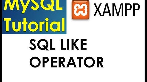Mysql Tutorial: 13: SQL Like operator