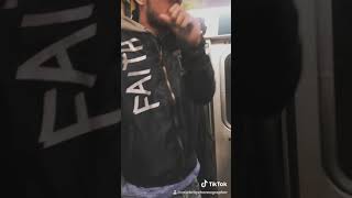 David Sincere Freestyle on NYC E train