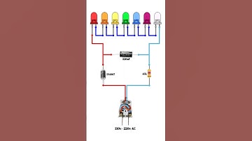 Simple LED Circuit for 110V–220V AC Power – No Transformer #electronics #diy #ideax #electronic
