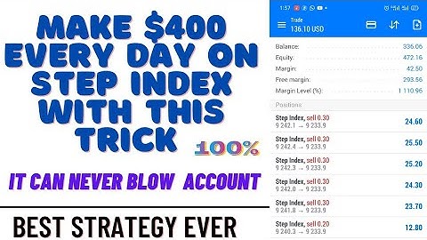 How to trade step index Successfully... Step index most profitable strategy. #stepindex #trade
